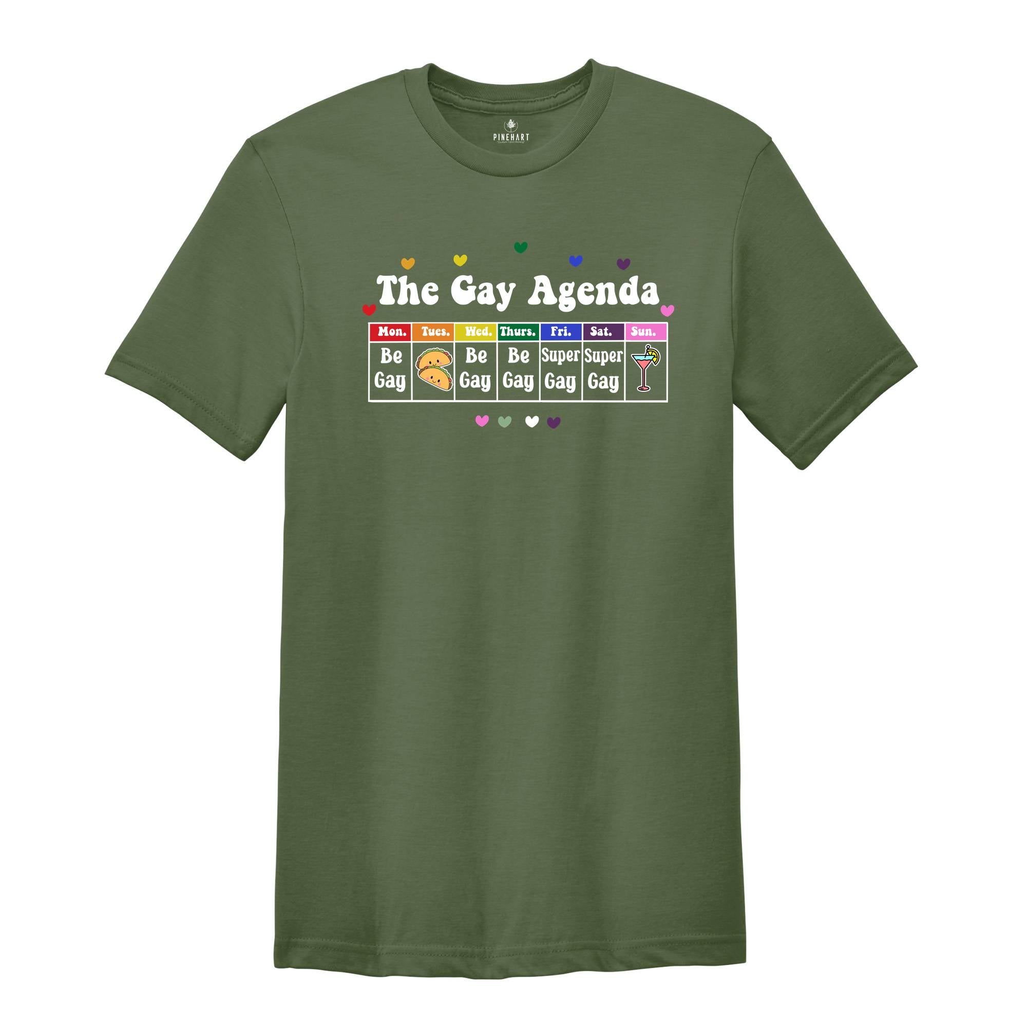 The Gay Agenda Pride Month Shirt, Lgbt Pride Shirt, Equality Shirt, Lgbtq Gift Shirt, Pride Month Shirt, Funny Gay Shirt