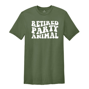 Retired Party Animal Shirt, Retired Party Animal Gift, Birthday Party Shirt, Funny Party Tee, Animal Party Gift, Animal Birthday Family Tee