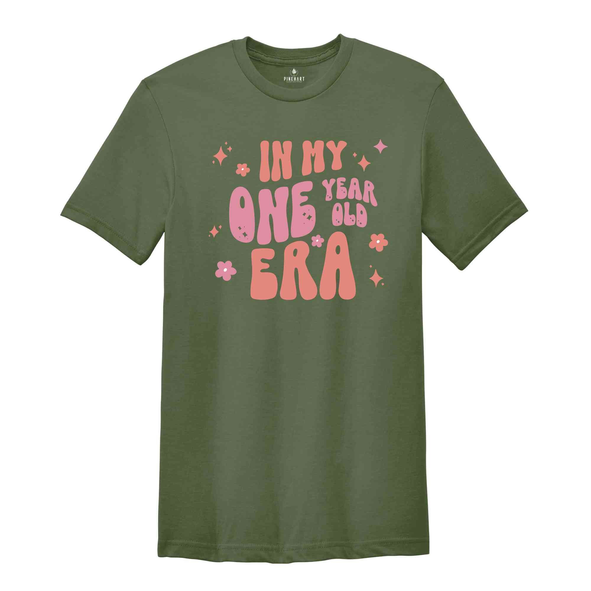 In My One Year Old Era Shirt, First Birthday Girl Shirt, Birthday Party Shirt, Birthday Girl T-Shirt, Girl Birthday Gift