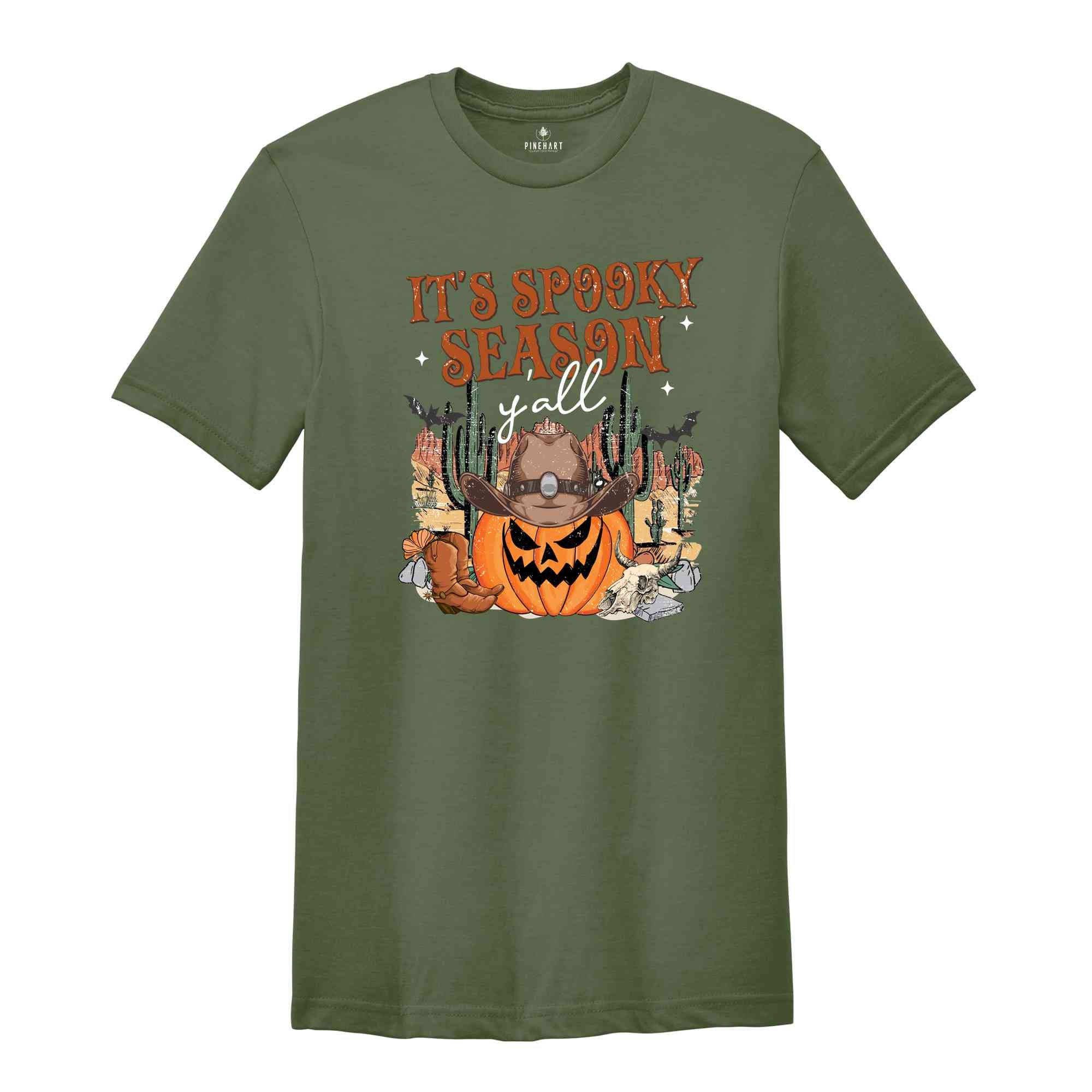 It's Spooky Season Y'All T-Shirt, Scary Pumpkin Shirt, Funny Halloween Shirt, Sartastic Halloween Shirt, Funny Halloween Tee, Halloween Gift