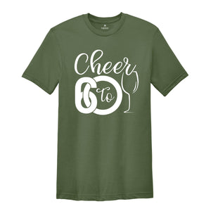 Cheer To 60th Birthday Shirt, Hello 60 T-Shirt, 1964 Birthday Tee, 60th Birthday Gift, Sixty And Fabulous, 1964 Birthday Gift