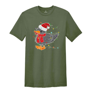 Christmas Duck Shirt, Funny Christmas Shirt, Cute Duck Shirt, Duck Shirt, Christmas Party Tee, Christmas Gift, Happy Christmas Shirt