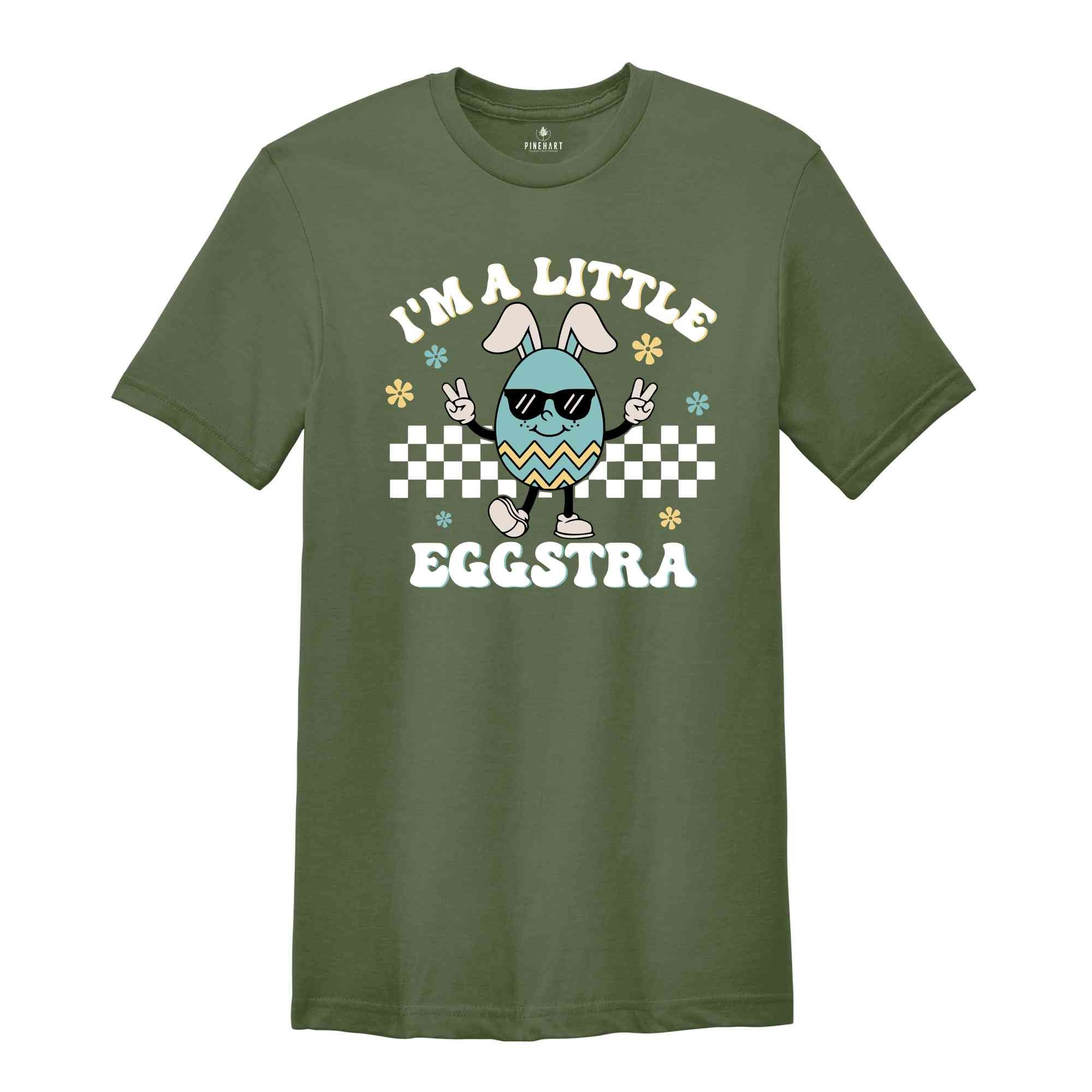 I'm A Little Eggstra Shirt, Retro Easter Shirt, Easter Mom Shirt, Boy Easter Shirt, Funny Easter Shirt, Christian Shirt