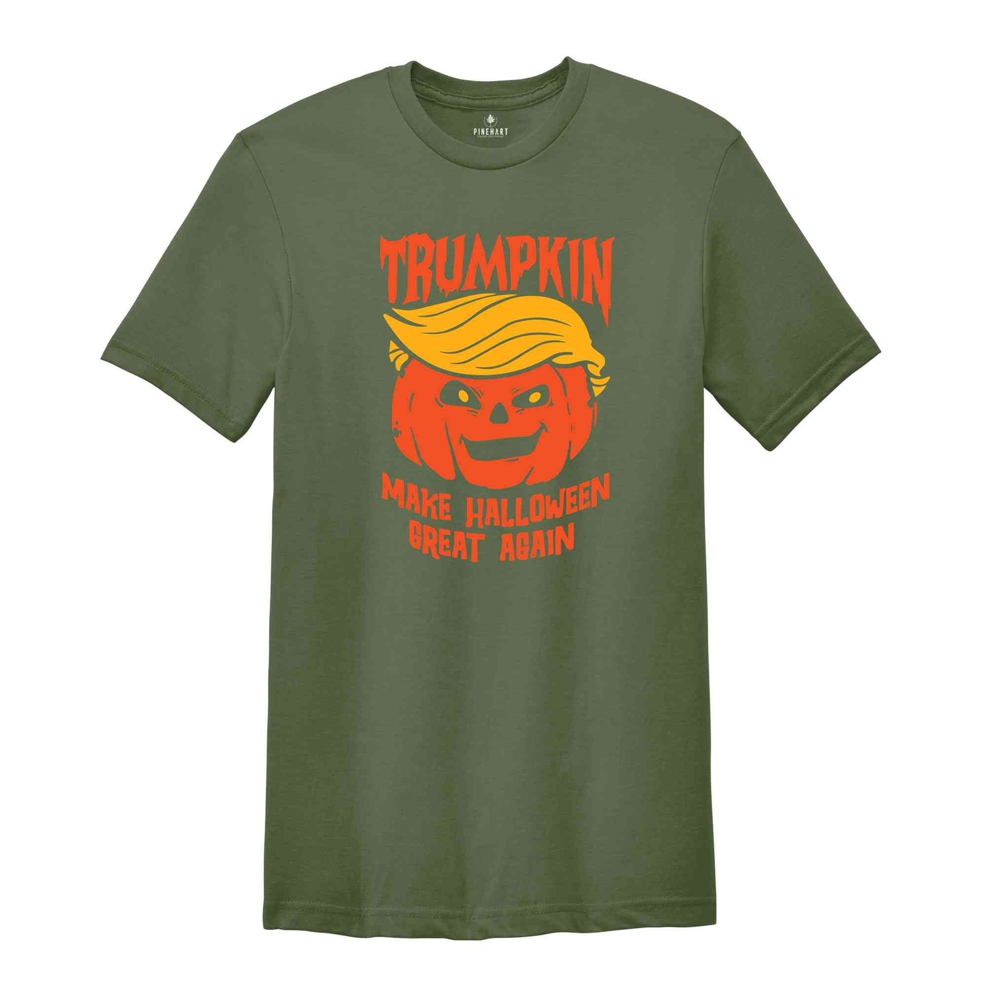 Trumpkin Makes Halloween Great Again Shirt, President Donald Trump 2024 Shirt, Make Halloween Great Again Shirt, Halloween Shirt