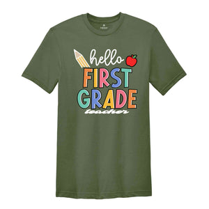 Guiding Bright Minds, First Grade Teacher Shirt