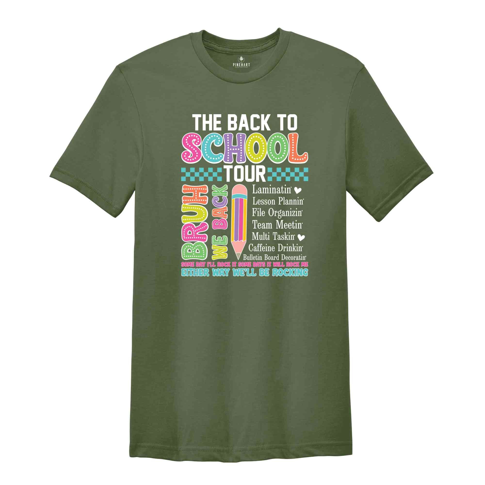 The Back to School Teacher Tour T-Shirt, Teacher Shirt, Back to School Shirt, Gifts For Teachers, First Day Of School Shirt