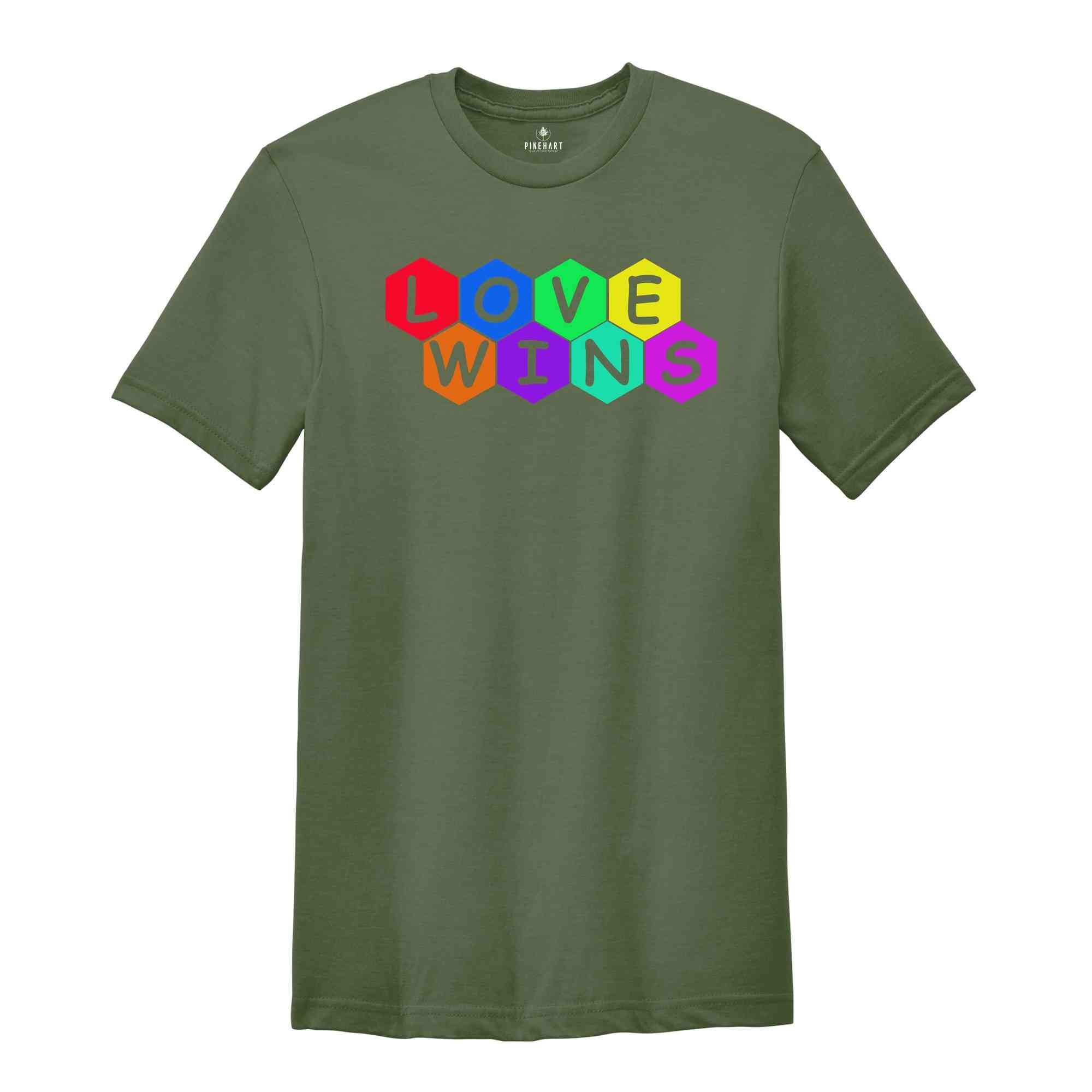 Love Wins Shirt, LGBTQ+ Shirt, Pride Month Shirt, Equal Rights Shirt,Lgbtq Proud Ally, Pride Parade 2024,Equality Tshirt