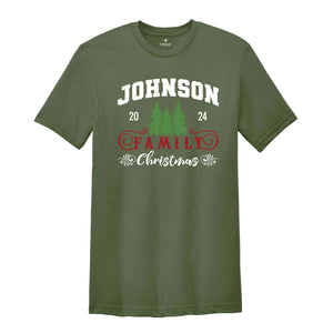 Custom Family Christmas Shirt, Matching Family Christmas Shirt, Personalized Family Name Christmas Shirt, Christmas Shirt, Family Shirt