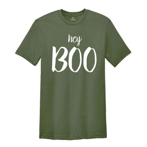 Hey Boo Shirt, Halloween Shirt, Trick or Treat, Fall Teacher Shirt, Custom Halloween Shirt, Halloween Party, Ghost Shirt, Fall Shirt