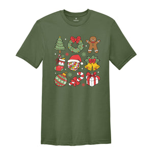 Coquette Cute Christmas Shirt, Christmas Tree Shirt, Santa Shirt, Christmas Gift, Gingerbread Shirt, Christmas Ornaments Shirt