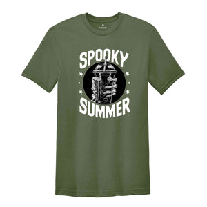 Spooky Summer Shirt, Summer Vibes Skeleton Shirt, Coffee Lover Shirt, Trendy Shirt, skeleton hand shirt, summer shirt, spooky season shirt