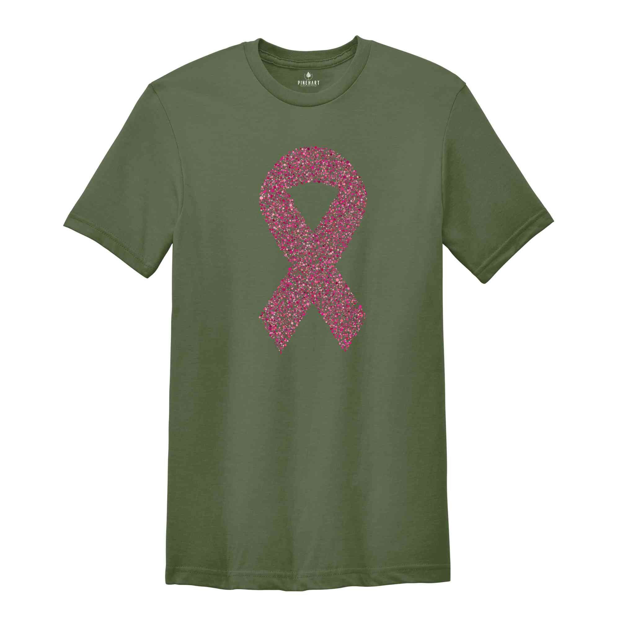 Cancer Awareness Shirt, Breast Cancer Shirt, Pink Ribbon Shirt, Cancer Ribbon Shirt, Motivational Shirt, Cancer Shirt