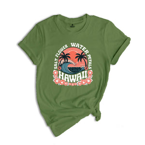 Salt Flower Hawaii Shirt, Cute Summer Shirt, Palm Tree Shirt, Vacation Beachy Shirt, Family Trip Shirt, Beach Shirt, Cute Mom Shirt