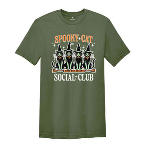 Spooky Cat Social Club Shirt, Cute But Creepy Shirt, Cool Halloween Cats Shirt, Halloween Shirt, Funny Halloween Shirt, Cats Shirt