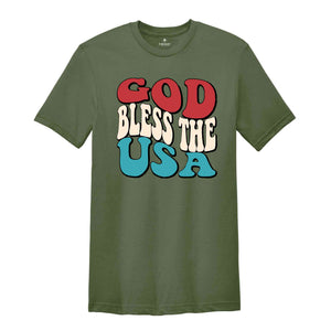 God Bless The Usa Shirt, 4th Of July Shirt, Summer Shirt, Independence Day Shirt, Fourth Of July Shirt, Freedom Shirt, God Shirt, Summer Tee