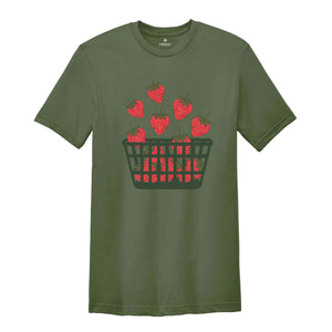 Strawberry Shirt, Foodie Shirt, Fruit Lovers Gifts, Strawberry Tee, Trending Shirt, Gardening Gifts, Summer Tee