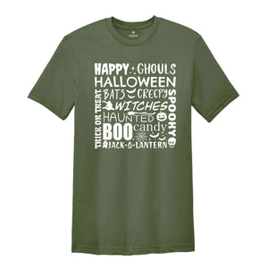 Happy Halloween Shirt, Halloween Shirt, Ghouls Halloween Shirt, Fall Shirt, Boo Shirt, Spooky Shirt, Bats Shirt, Witches Shirt, Haunted Tee