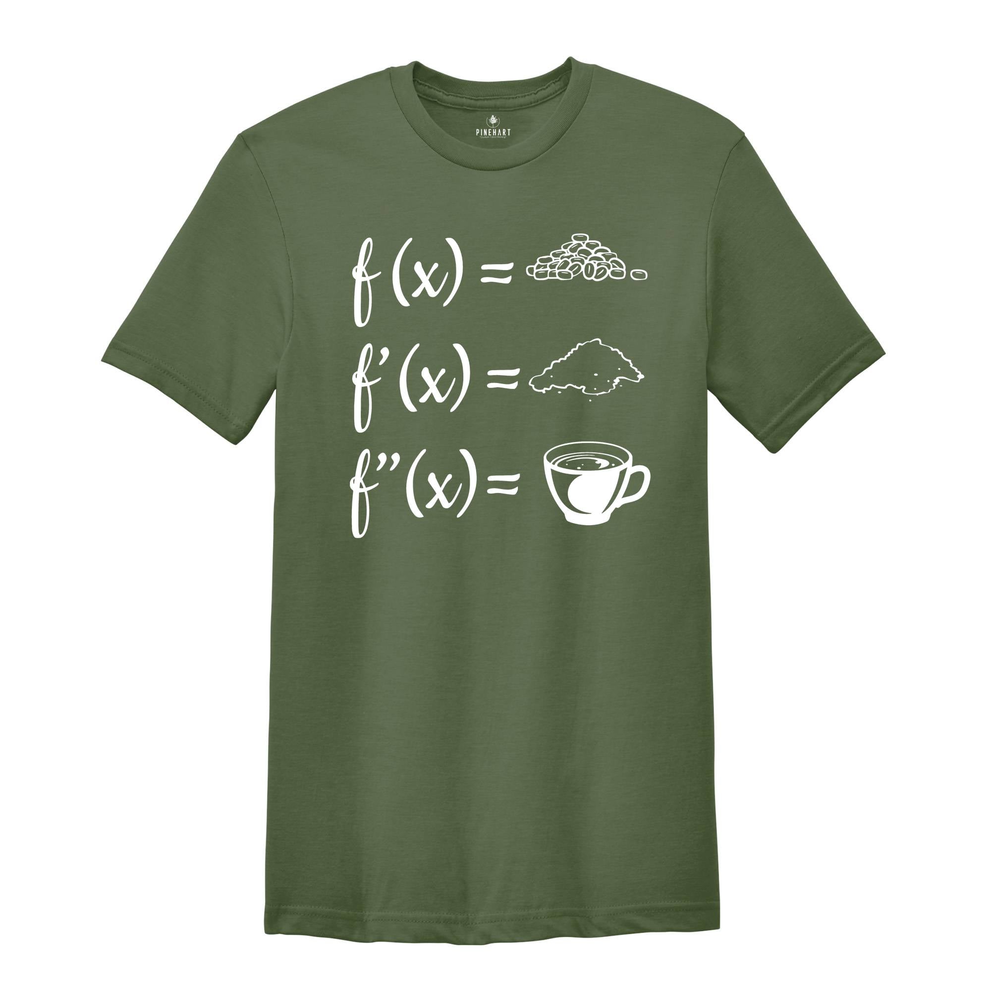 Math Teachers Derivation the Coffee Bean Shirt, Math Teacher Gift, Math Tee, Funny Math Shirt, Coffee Lover Teacher