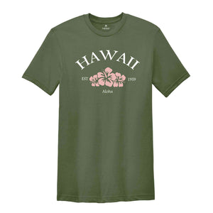 Hawaii Shirt, Summer Shirt, Flower Shirt, Trendy Summer Shirt, Flower Shirt, Beach Shirt, Hibiscus Shirt, Summer Mom Shirt