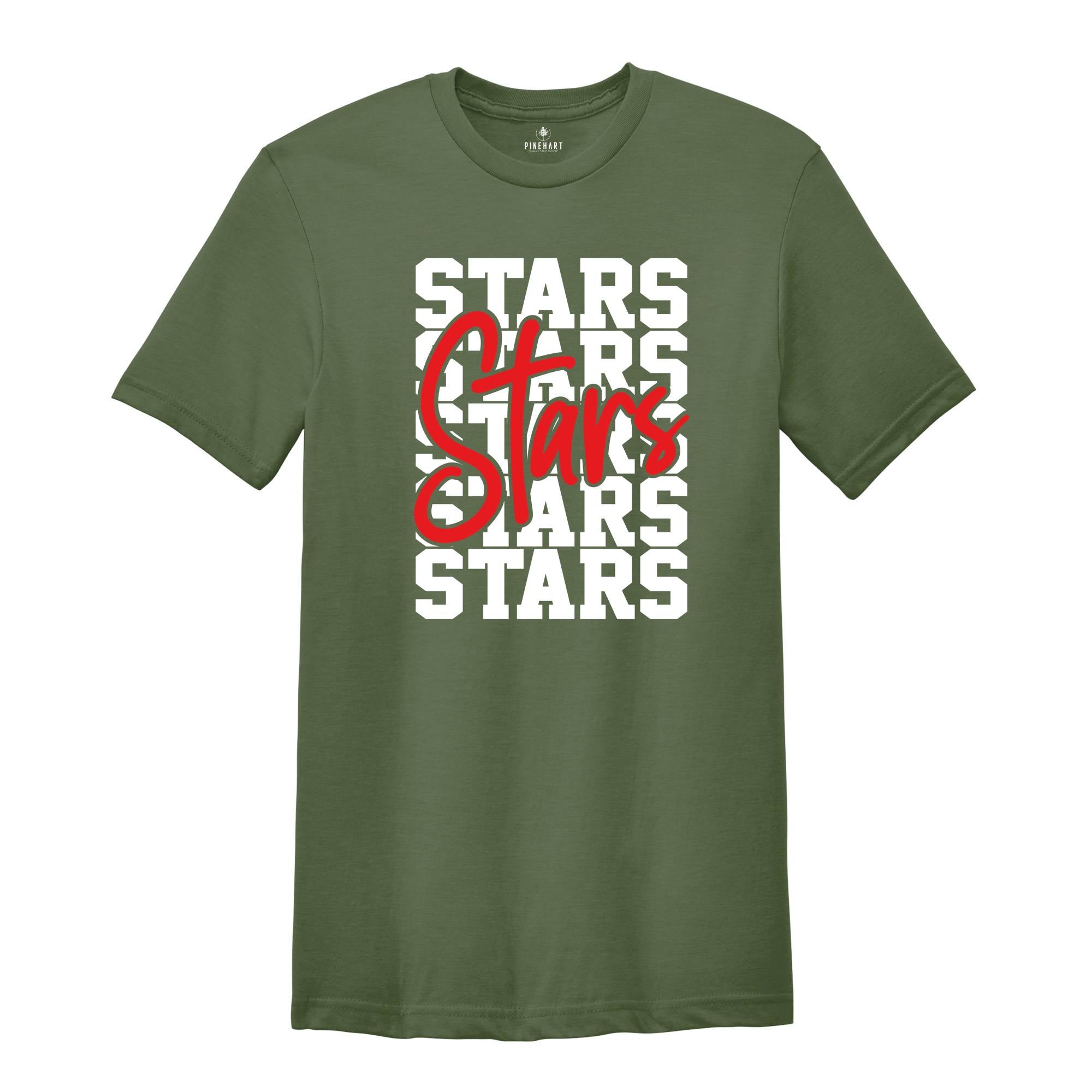 Team Mascot Back to School Shirt, Stars Team Mascot Shirt, Stars Team Spirit Shirt, Stars Fan Shirt, Stars School Shirt