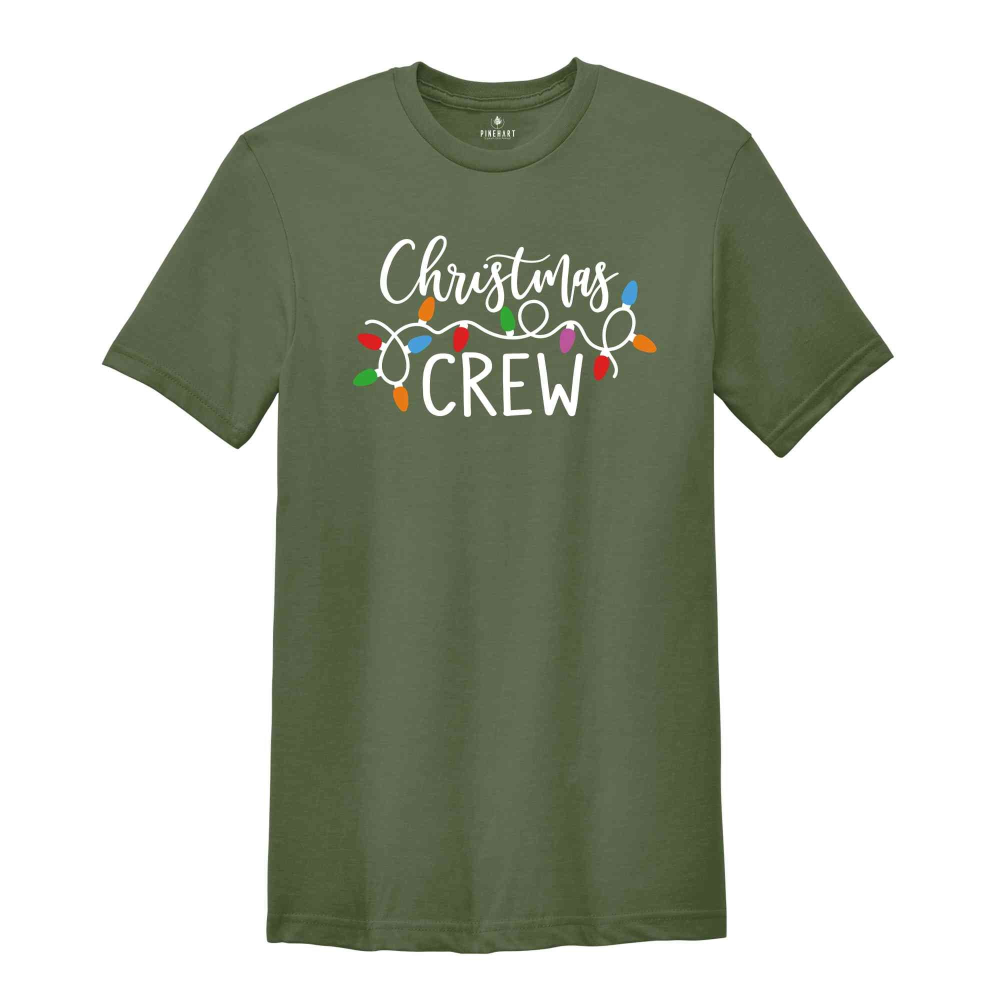 Christmas Crew Light Shirt, Christmas Gift Shirt, Christmas Matching Shirt, Christmas Crew Shirt, Christmas Squad, Xmas Shirt