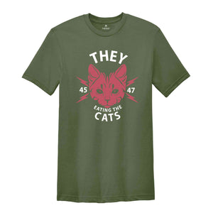 They Are Eating The Cats T-Shirt, Funny Elections Shirt, Trump 2024 For President, Republican Shirt For Usa Elections