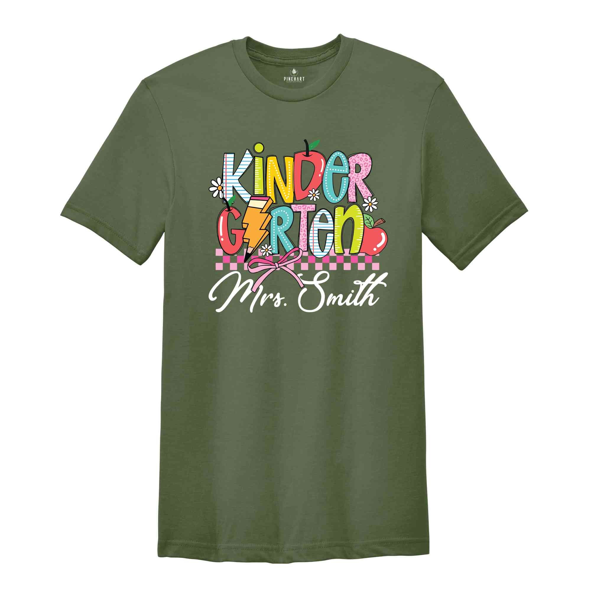 Personalized Kinder Garten Teacher Shirt, Fifth Grade Teacher Team Shirt, Gift For Teacher, Teacher Appreciation Shirt, Custom Grade Shirt