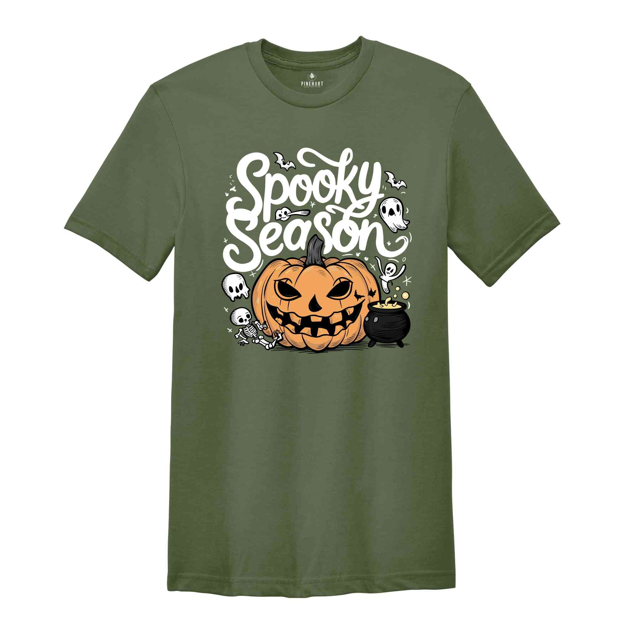 Spooky Season Shirt, Spooky Halloween Shirt, Spooky Fall Shirt, Spooky Ghost Shirt, Spooky Vibes Shirt, Spooky Pumpkin Shirt