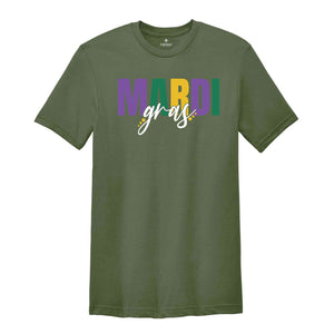 Mardi Gras Shirt, New Orleans Tee, Fleur De Lis Shirt, Fat Tuesday Shirt, Carnival Mardi Gras T-Shirt, NOLA Shirt