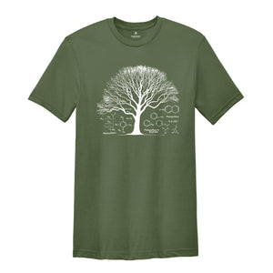 Chemistry Tree Shirt, Student Shirt, Tree Diagram & Schematics Tee, Forest Shirt, Cute Hiking Shirt, Dad Shirt, Tree Shirt, Chemistry Shirt