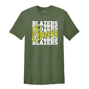 Team Mascot Shirt, Blazers Team Shirt, Blazers Football Shirt, Blazers Fan Shirt, Blazers School Shirt, Blazers School Spirit