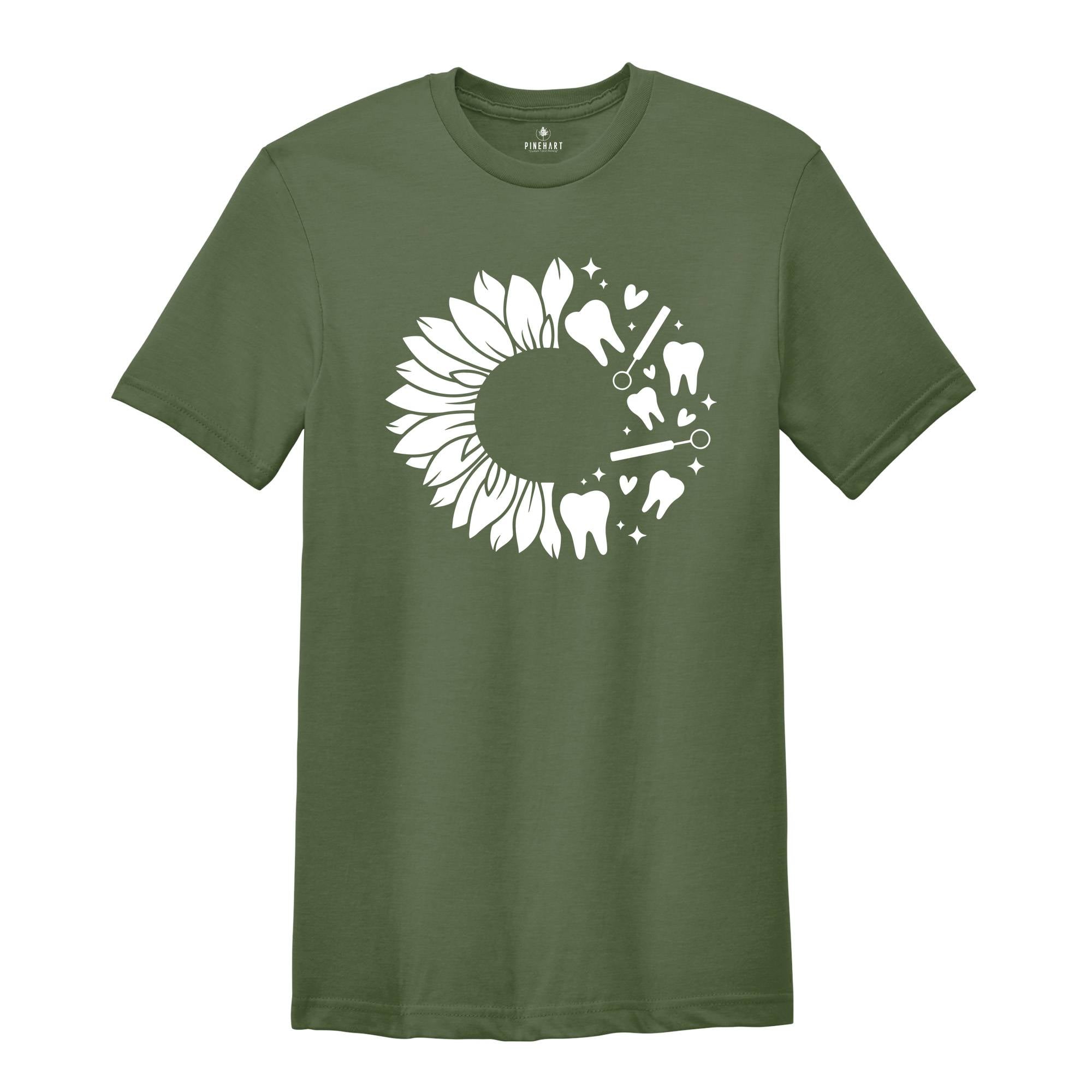 Sunflower Dentist Shirt, Future Dentist Shirt, RDH Dental School T Shirt, Dental Hygienist Shirt,Dental Graduation Shirt,Dental Office Shirt