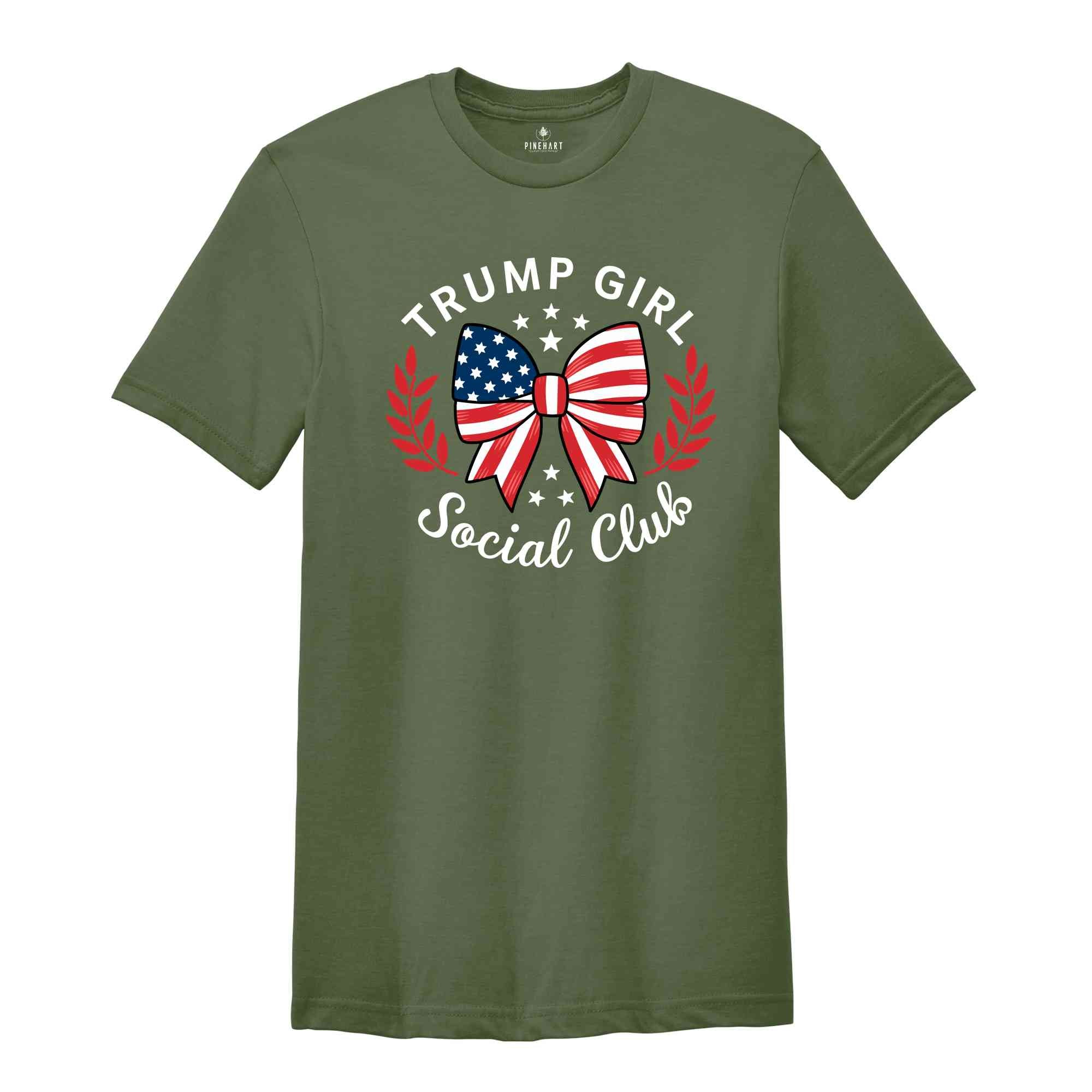 Trump Girl Social Club T-Shirt, Conservative Shirt, Election Republican Tee, Support Trump Shirt, Trump 2024 Shirt