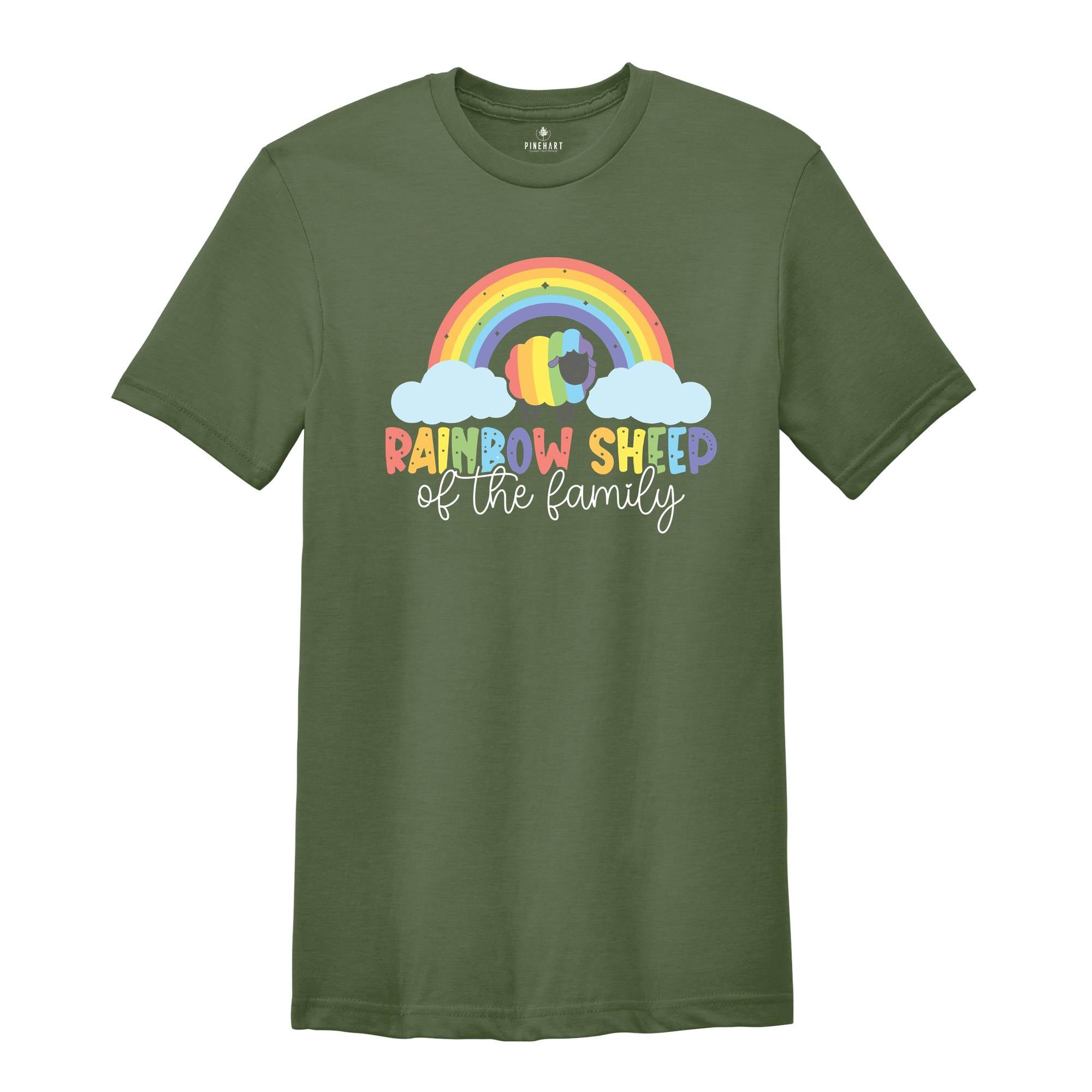 Rainbow Sheep, Pride Month Shirt, Pride 2024 Shirt, Lgbt Shirt, Pride T-Shirt, Gender Equality, Human Rights Shirt, Equal Rights Tee