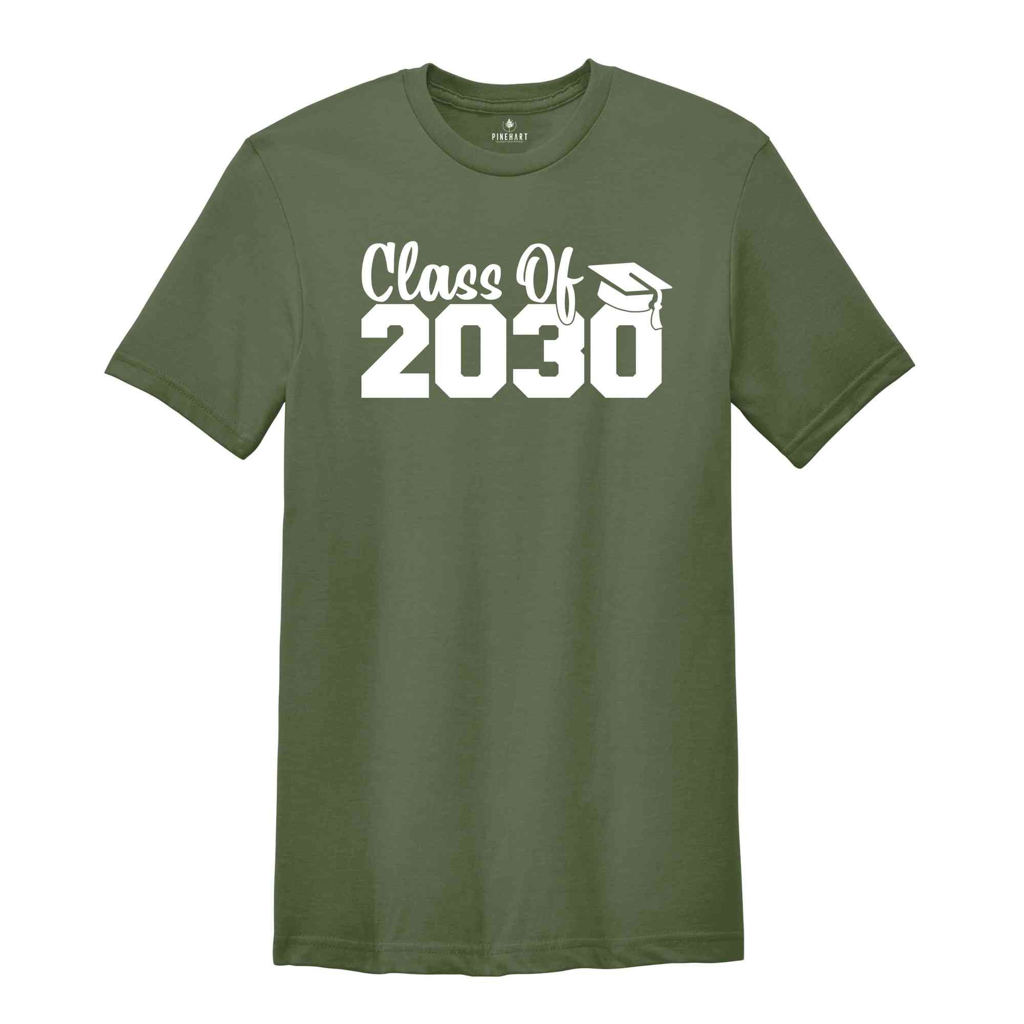 Class of 2030 Shirt, Growing Up Shirt, School Shirt, Graduation Gift, 2030 Shirt, Last Day Of School, Class of 2030, Class Of 2030 Tee