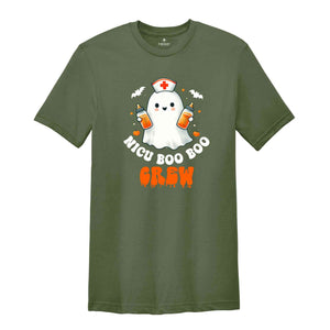 NICU Boo Boo Crew Halloween Shirt, Halloween NICU Nurse Tee, Spooky Nicu Nurse T-Shirt, Halloween Party T-Shirt