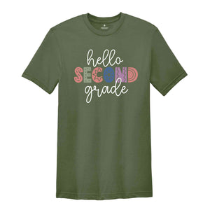 Hello Second Grade Shirt, Back To School Shirt, First Day Of School Shirt, Hello School Shirt, Grade Shirt, Teacher Shirt, School Shirt