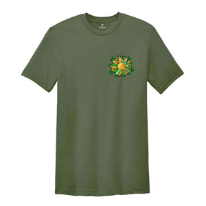 Shamrock Sunflower T-Shirt, Saint Patrick's Day T-Shirt, Funny Saint Patrick's Day Shirt, Shamrock Shirt, Sunflower Shirt