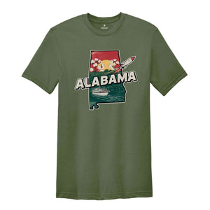 Retro State Of Alabama Shirt, State Of Alabama Shirt, State Shirt, Alabama Shirt, Alabama Lover Shirt, Family Trip Shirt, Travel Shirt