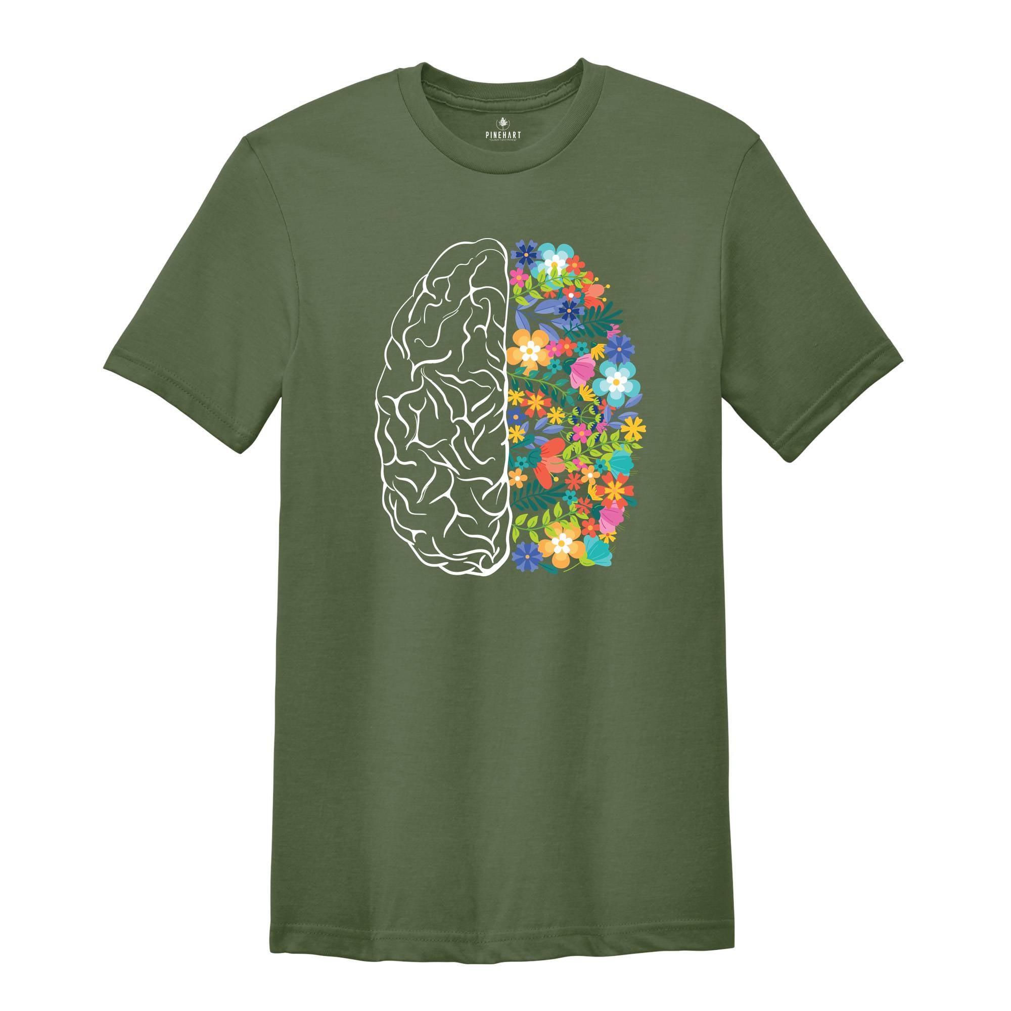 Brain Anatomy Shirt, Funny Nurse Tee, Women Nursing School Shirt, Nursing Student T-Shirt, Gift for Nurse, Brain Shirt