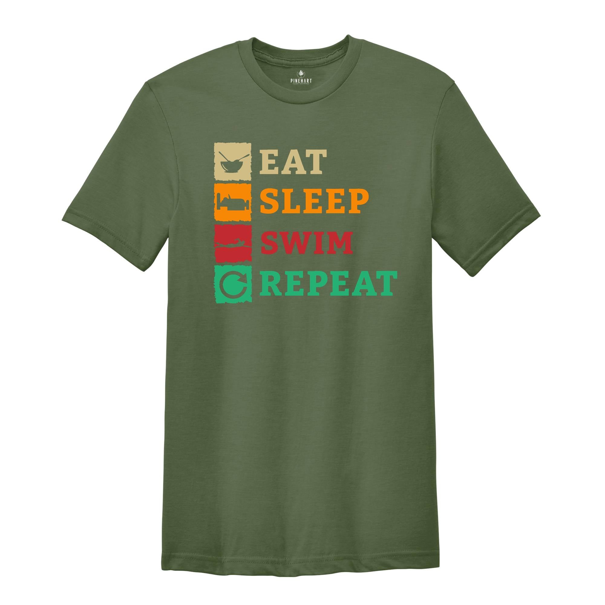 Eat Sleep Swim, Swimming Shirt, Swimmer Shirt, Funny Swimmer, Swim Coach Gift, Swimming Lover, Swim Instructor, Swim Teacher