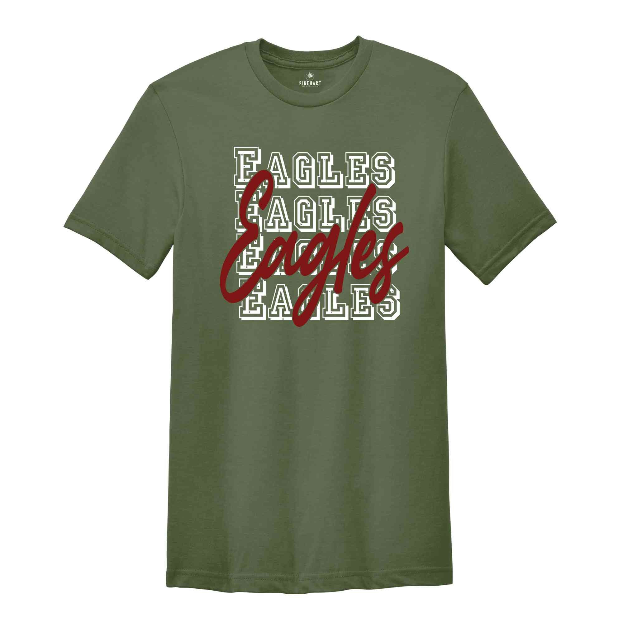 Team Mascot Shirt, Eagles Team Shirt, Eagles Team Spirit Shirt, Eagles Fan Shirt, Eagles School Shirt, Eagles School Spirit Team Mascot