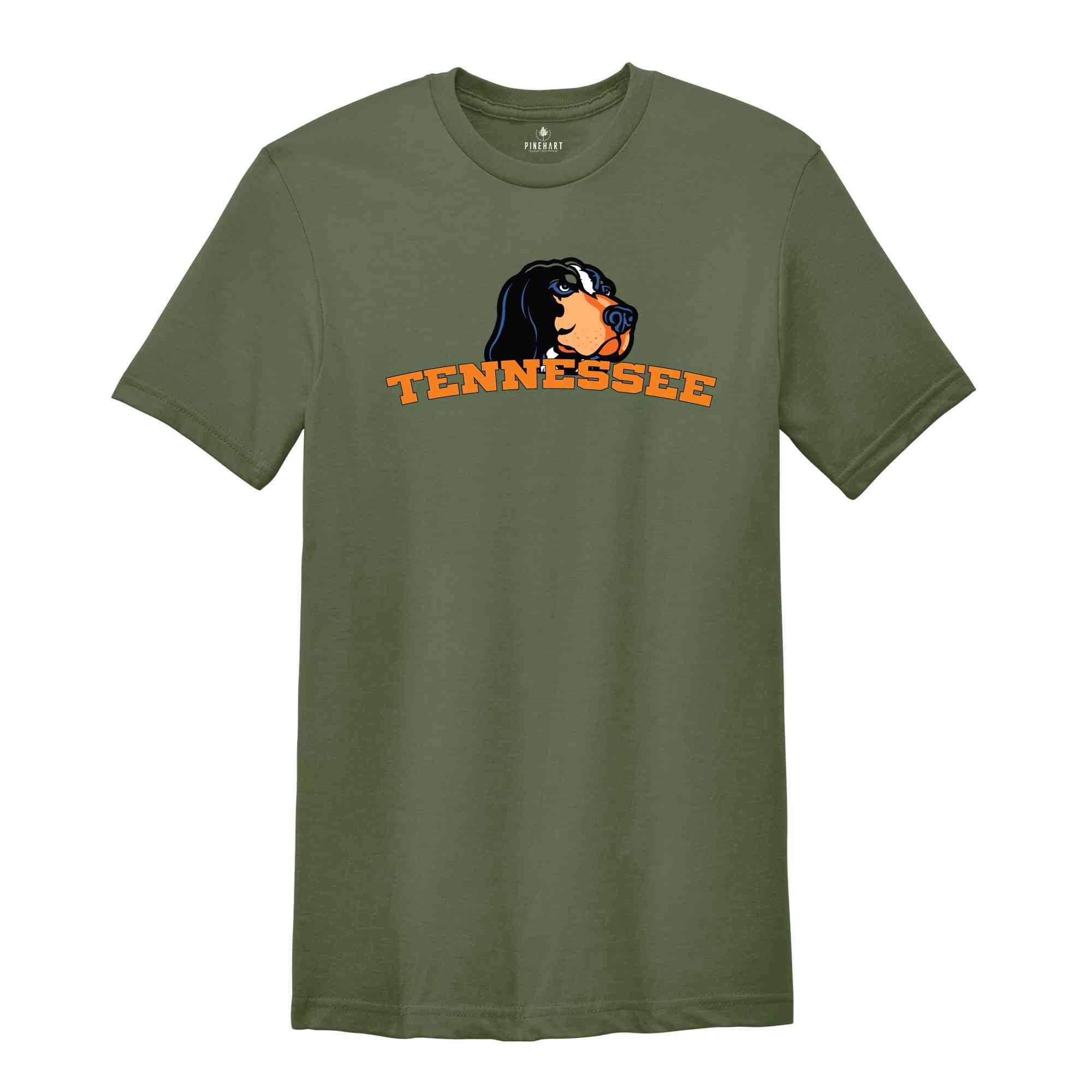 Team Mascot Shirt, Tennessee Shirt, Basketball Shirt, Tennessee Fan Shirt, Tennessee Team Shirt, Tennessee School Spirit, Tenessee T-shirt