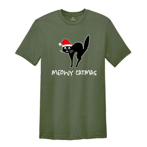 Meowy Catmas Shirt, Christmas Shirt, Christmas Cat Shirt, Cat Lover Shirt, Funny Christmas Shirt, Christmas Gift