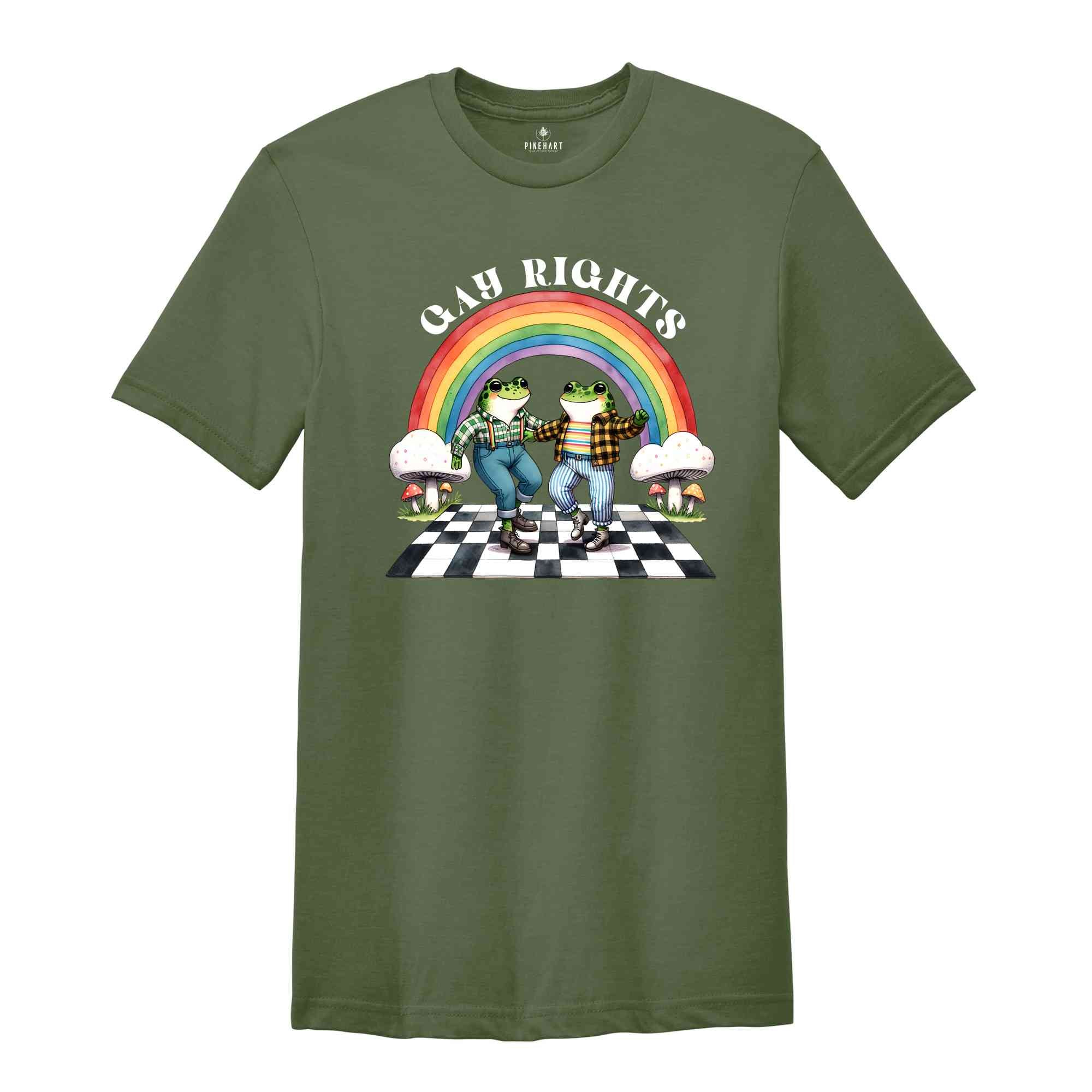 Gay Rights Shirt, Funny LGBT Shirt, Frog Shirt, Human Rights Shirt, Love Is Love Shirt, Rainbow Shirt, LGBTQ Pride Shirt, Pride Shirt