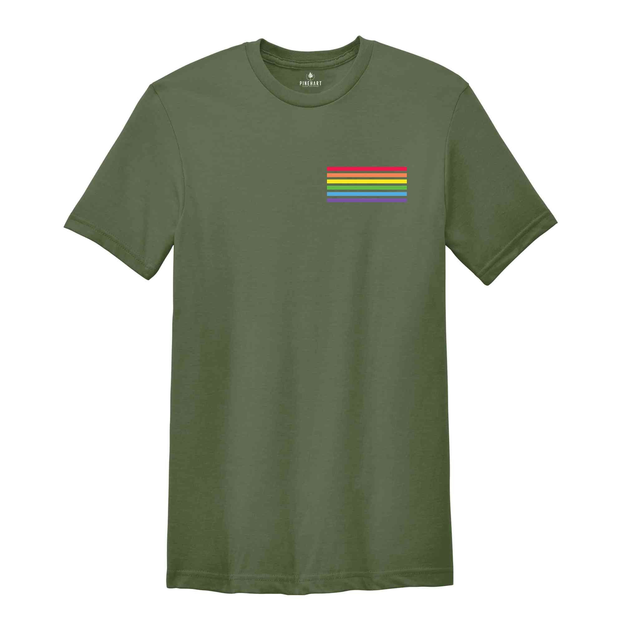 Pride Flag Shirt, Pride Shirt, LGBTQ Shirt, Pride Month Shirt, Gay Pride Shirt, Pocket Pride Shirt, Equality Shirt, Lesbian Shirt, Gay Shirt