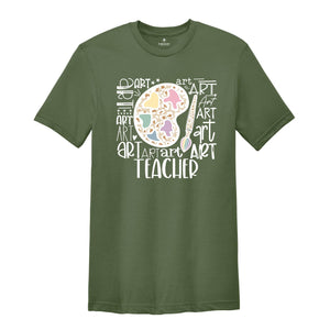 Art Teacher T-Shirt, Gift for Art Teacher, Teacher Shirts, Teacher Appreciation, Back to School, New Teacher Gift, Artist Shirt