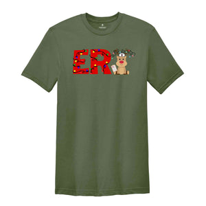 ER Nurse Christmas Shirt, Emergency Nurse Christmas T-Shirt, Emergency Department Nurse Xmas Tee, ER Christmas Holiday Gift