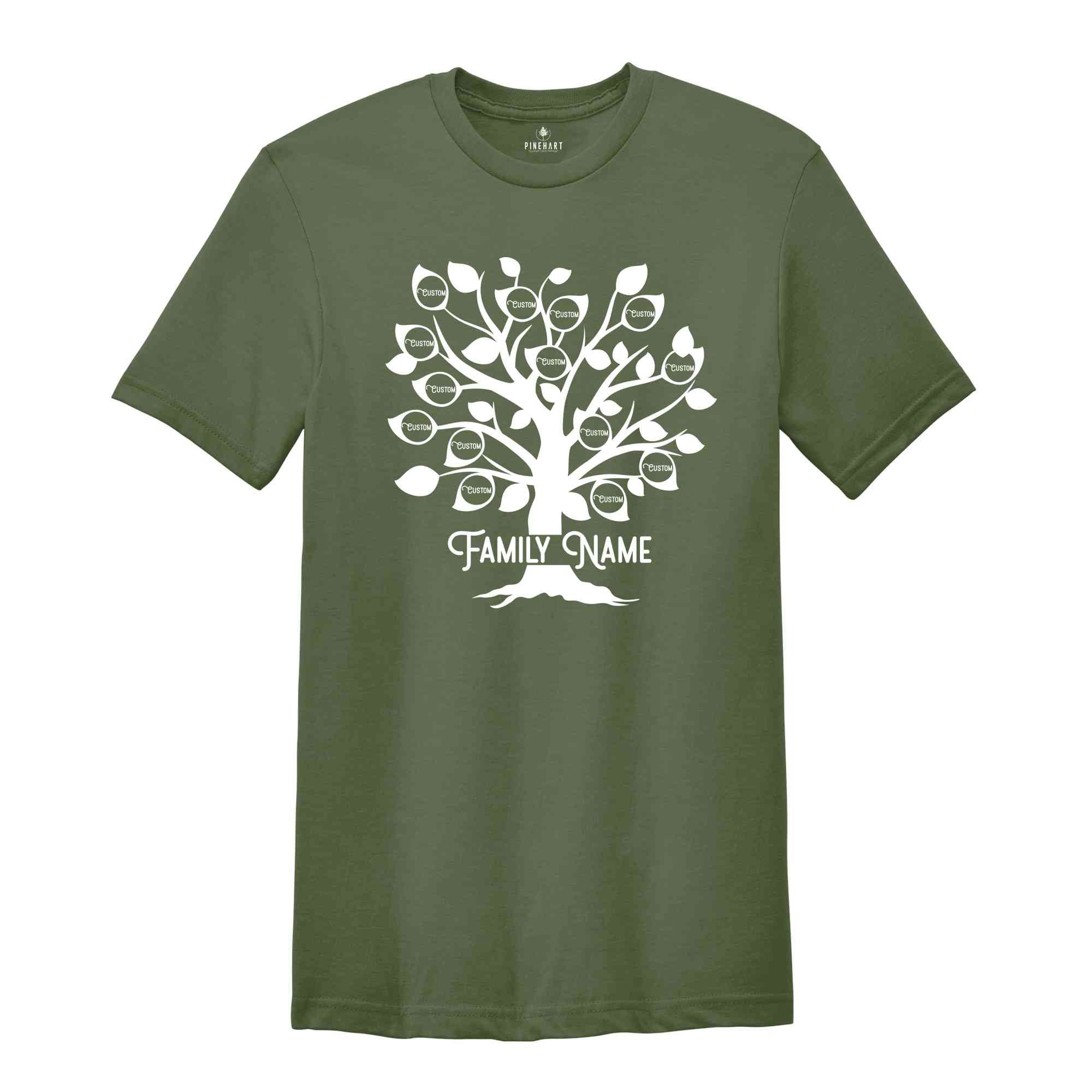 Custom Family Tree Shirt, Personalized Family Shirt, Family Reunion Shirt, Customized Reunion Matching Shirt, Matching Cousins Shirt