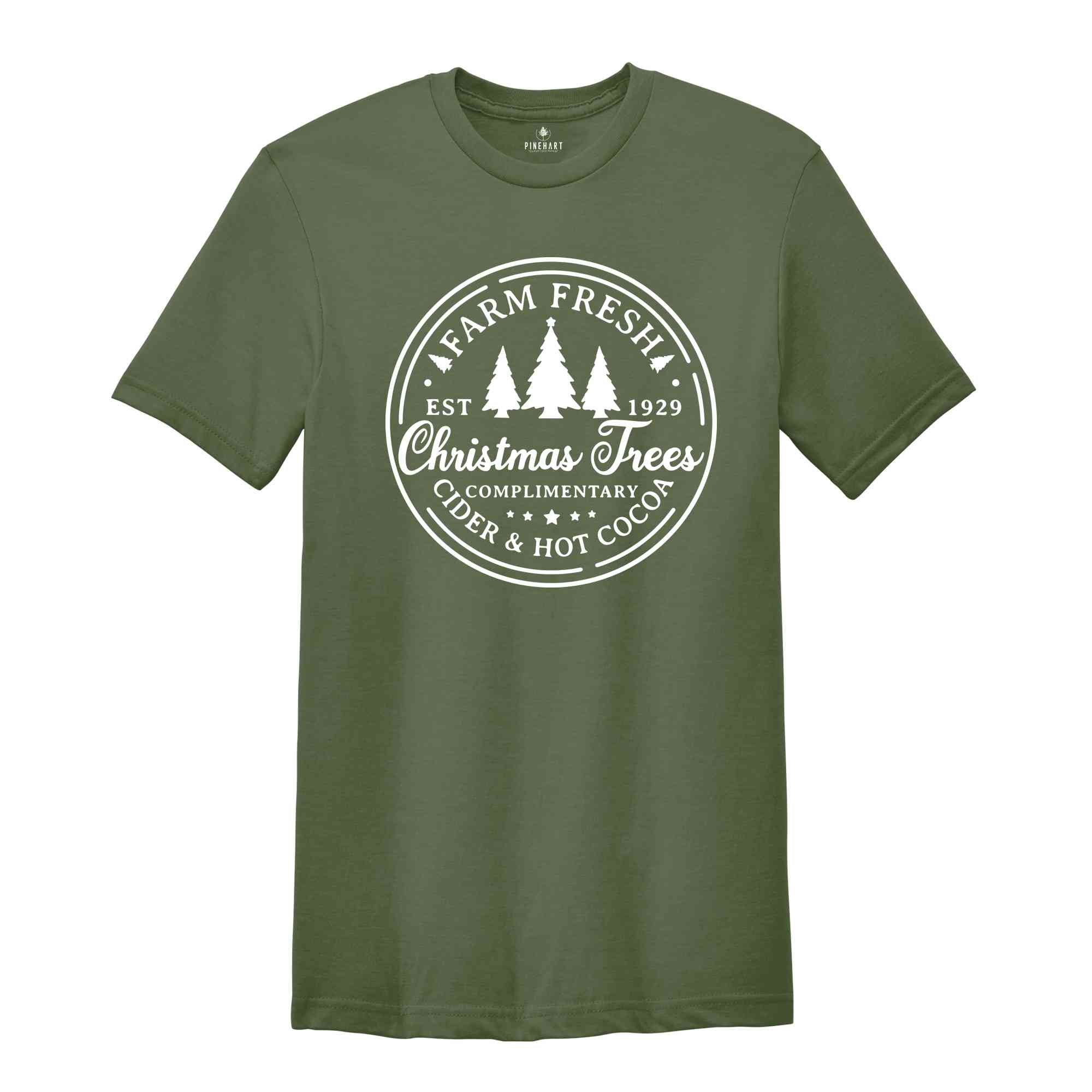 Christmas Tree Farm Shirt, North Pole Farms, Farm Fresh Tree, Christmas Shirt, Holiday Shirt, Christmas Pajamas, Family Christmas Shirt